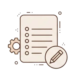 Ícone de criação de provas