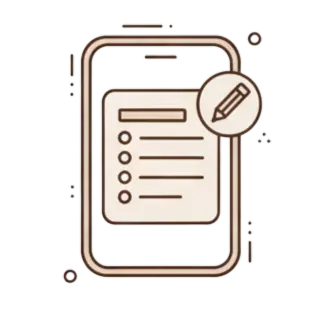 Ícone de criação de provas